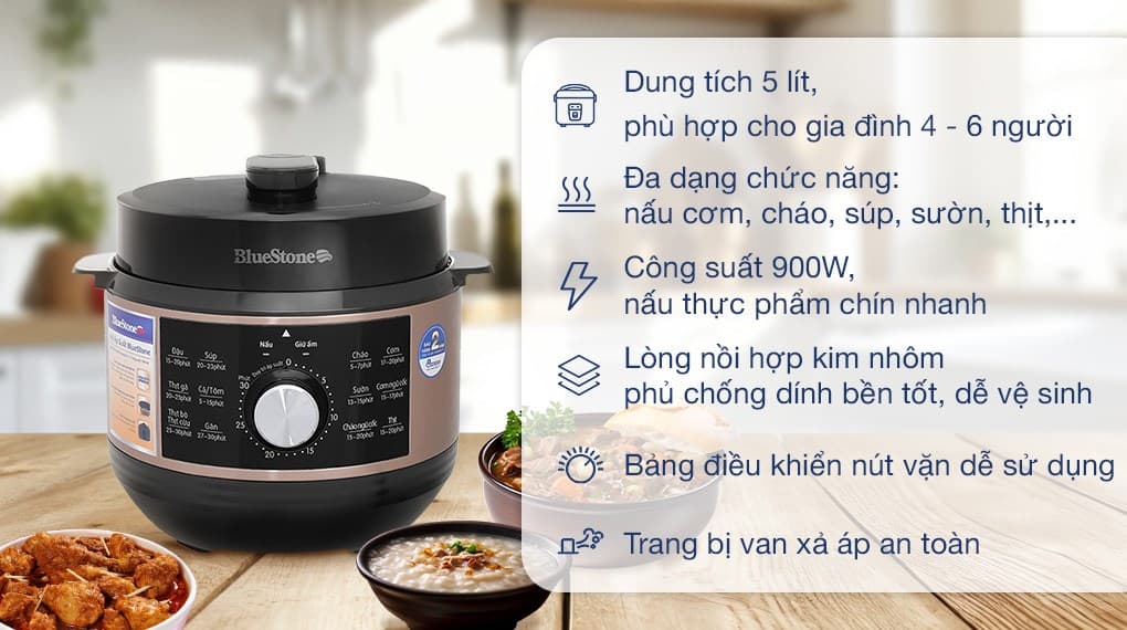 Ảnh Nồi áp suất điện BlueStone PCB-5648 5 lít