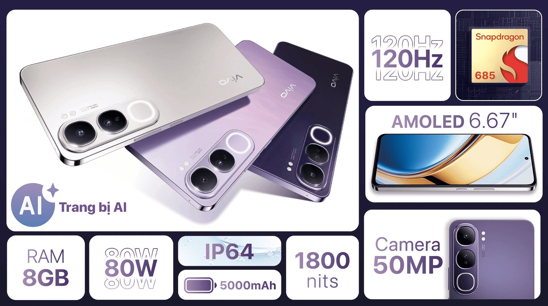 Ảnh Điện thoại vivo V40 Lite 8GB/256GB