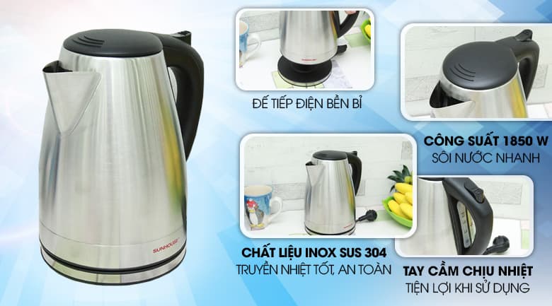 Ảnh Bình đun siêu tốc Sunhouse 1.7 lít SHD1370