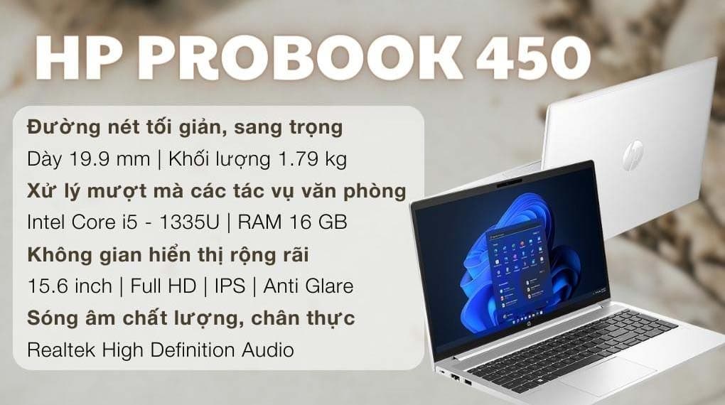 Ảnh Laptop HP Probook 450 G10 i5 1335U/16GB/512GB/Win11 (873D1PA)