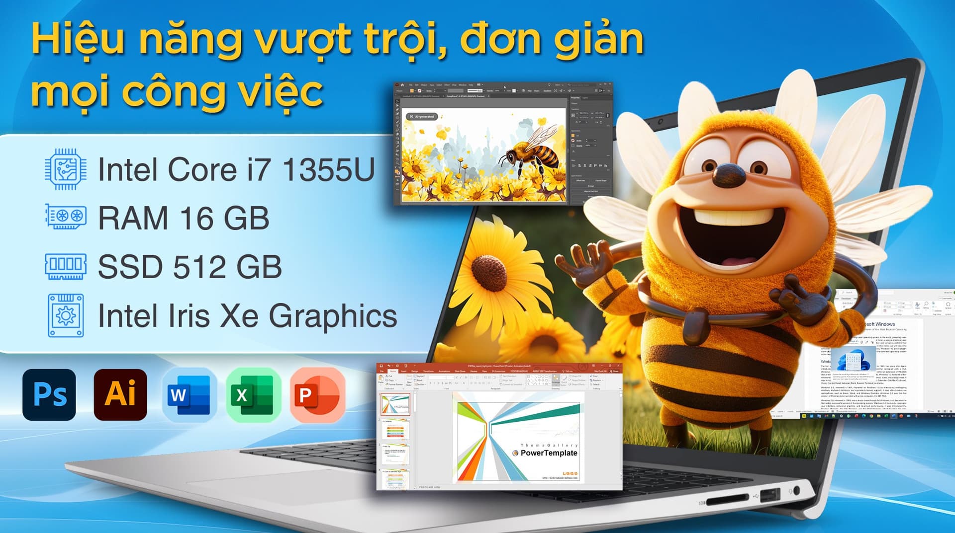 Ảnh Laptop Dell Inspiron 15 3530 i7 1355U/16GB/512GB/120Hz/OfficeHS/Win11 (71043888)