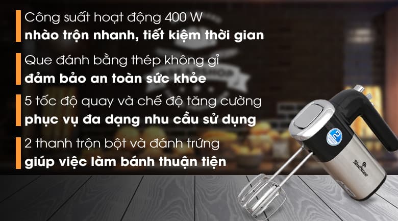 Ảnh Máy đánh trứng BlueStone HMB-6338