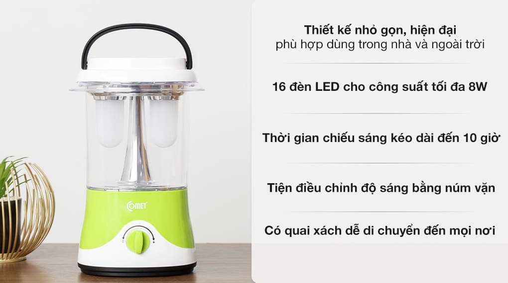 Ảnh Đèn sạc LED Comet CRL3102