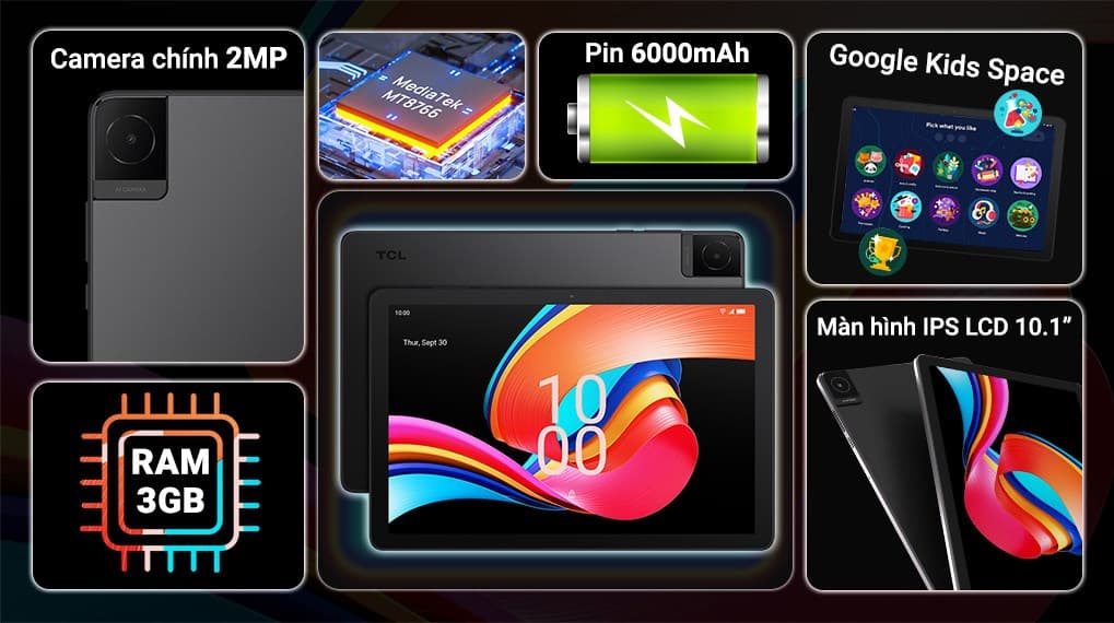 Ảnh Máy tính bảng TCL Tab 10L Gen 2 WiFi 3GB/32GB