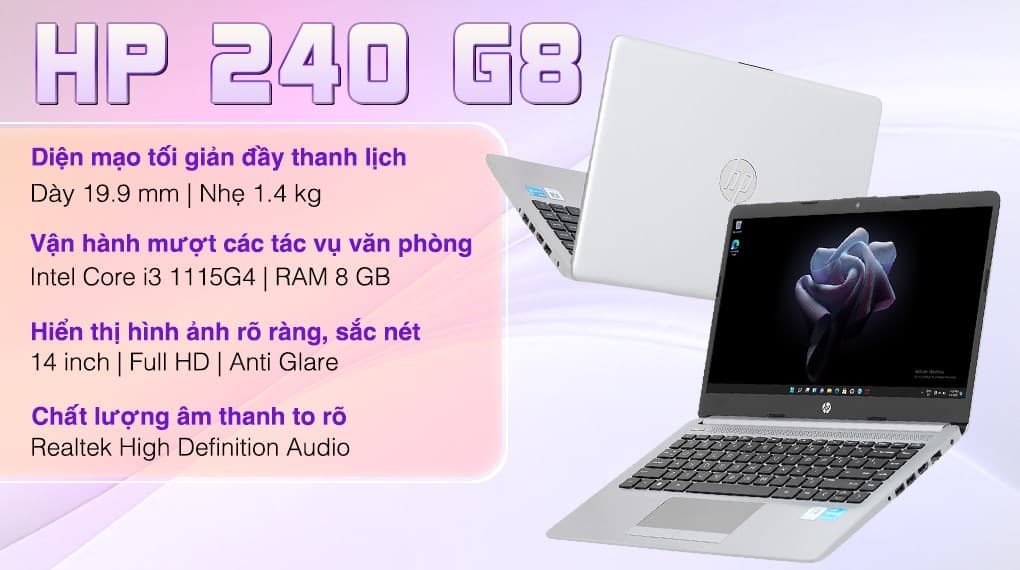 Ảnh Laptop HP 240 G8 i3 1115G4/8GB/512GB/Win11 (6L1A2PA)