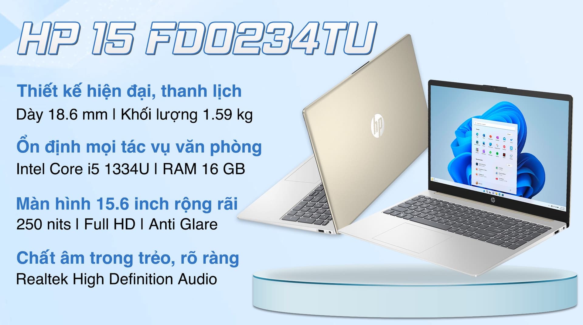 Ảnh Laptop HP 15 fd0234TU i5 1334U/16GB/512GB/Win11 (9Q969PA)