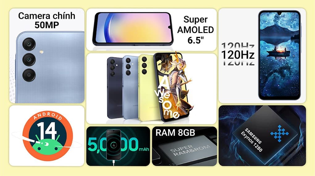 Ảnh Điện thoại Samsung Galaxy A25 5G 8GB/128GB