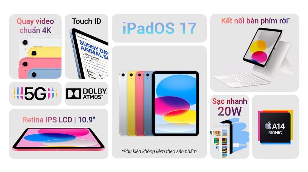 Ảnh Máy tính bảng iPad 10 5G 64GB