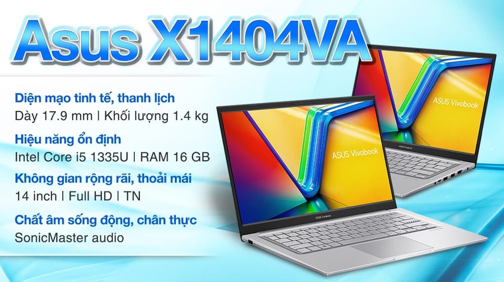 Ảnh Laptop Asus Vivobook 14 X1404VA i5 1335U/16GB/512GB/Win11 (NK050W)