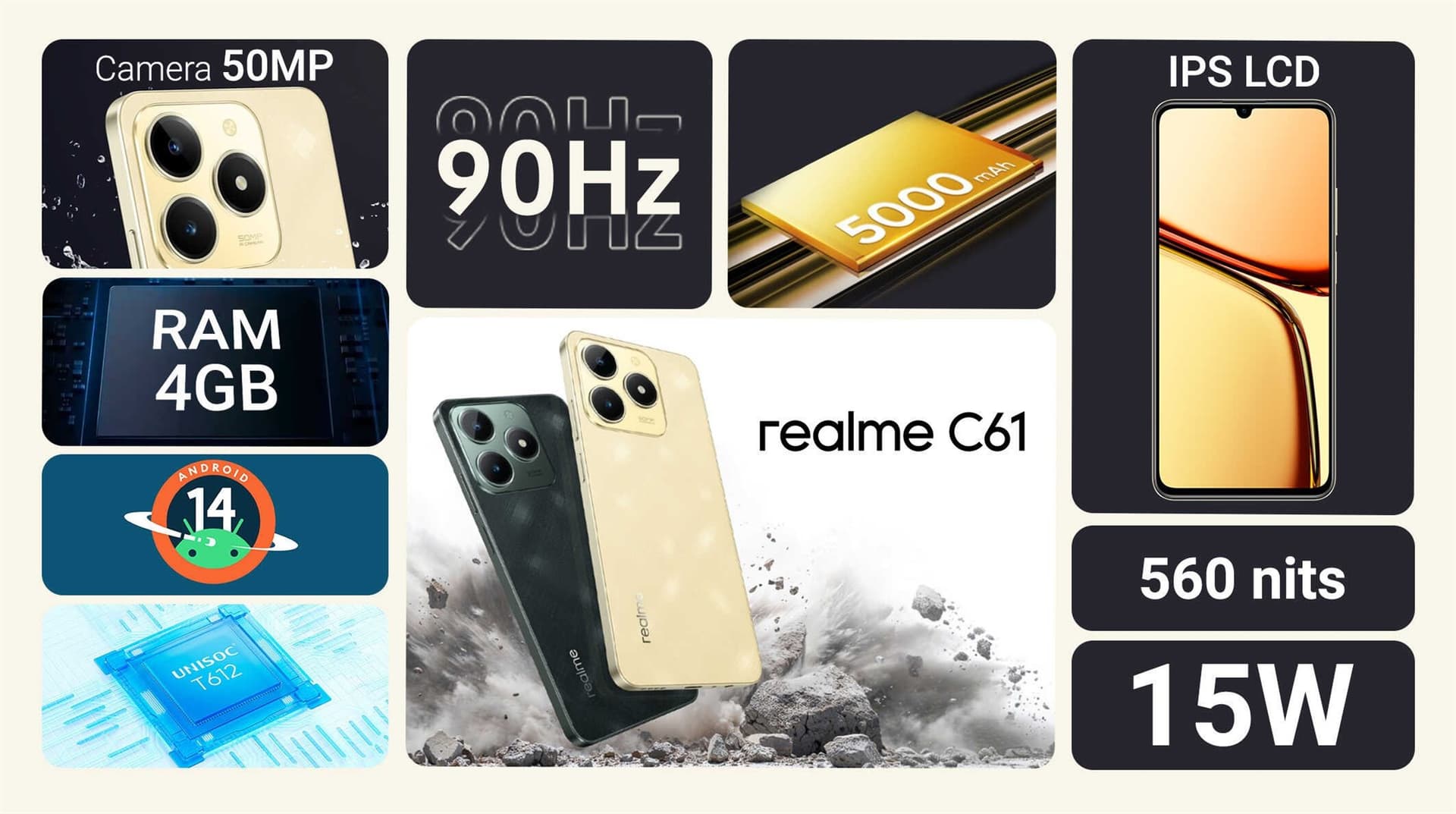 Ảnh Điện thoại realme C61 4GB/128GB