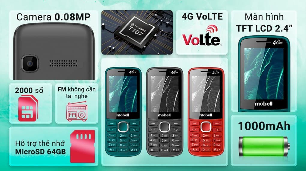 Ảnh Điện thoại Mobell M331 4G