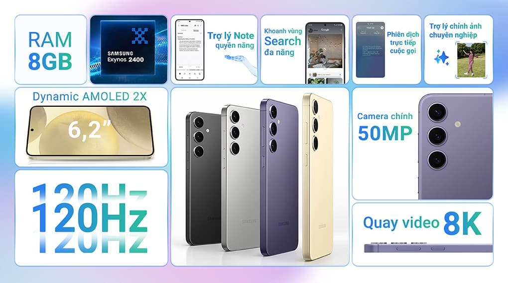 Ảnh Điện thoại Samsung Galaxy S24 5G 8GB/256GB