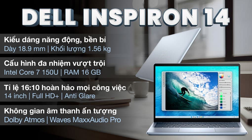 Ảnh Laptop Dell Inspiron 14 5440 Core 7 150U/16GB/1TB/OfficeHS/Win11 (7FN5J)