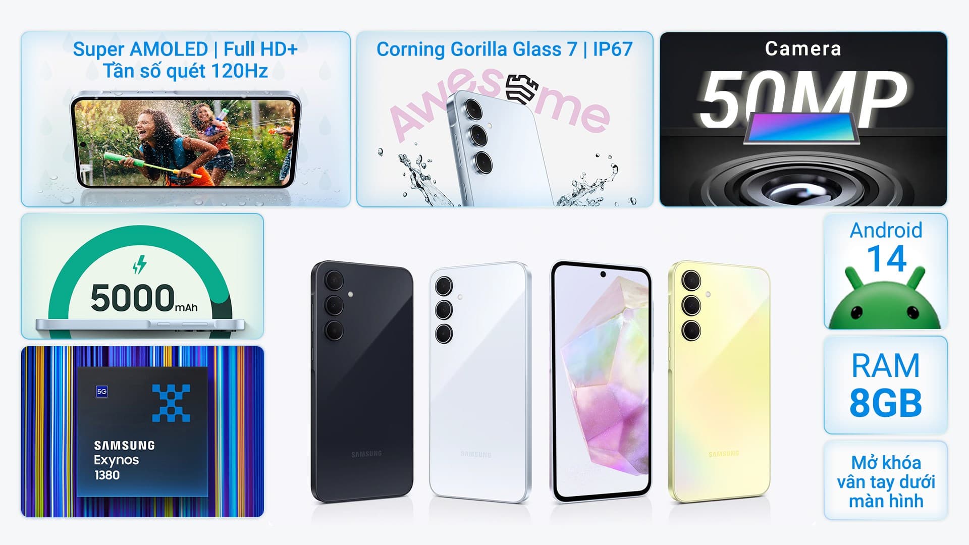 Ảnh Điện thoại Samsung Galaxy A35 5G 8GB/256GB