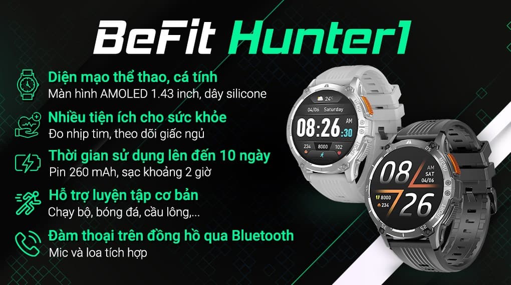 Ảnh Đồng hồ thông minh BeFit Hunter1 48mm