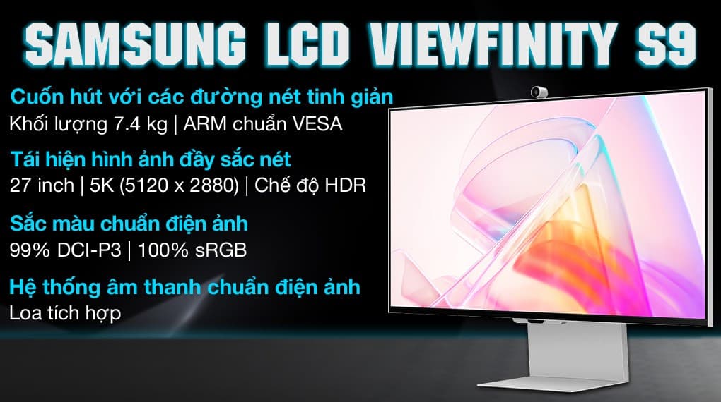 Ảnh Màn hình Samsung ViewFinity S9 LS27C900PAEXXV 27 inch 5K/IPS/60Hz/5ms/TypeC