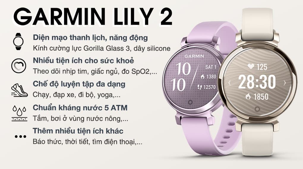 Ảnh Đồng hồ thông minh Garmin Lily 2 34mm