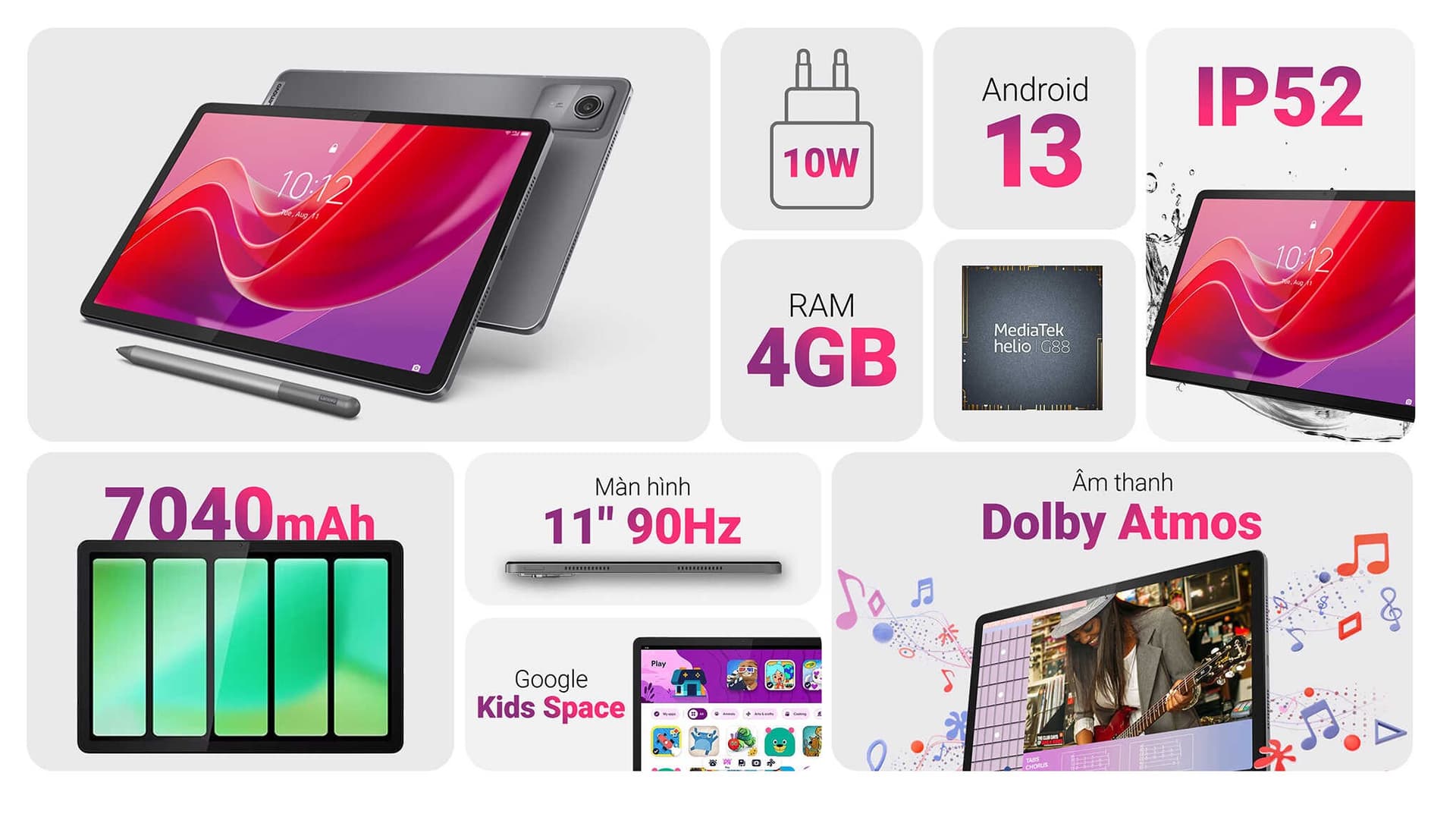 Ảnh Máy tính bảng Lenovo Tab M11 4G 4GB/64GB