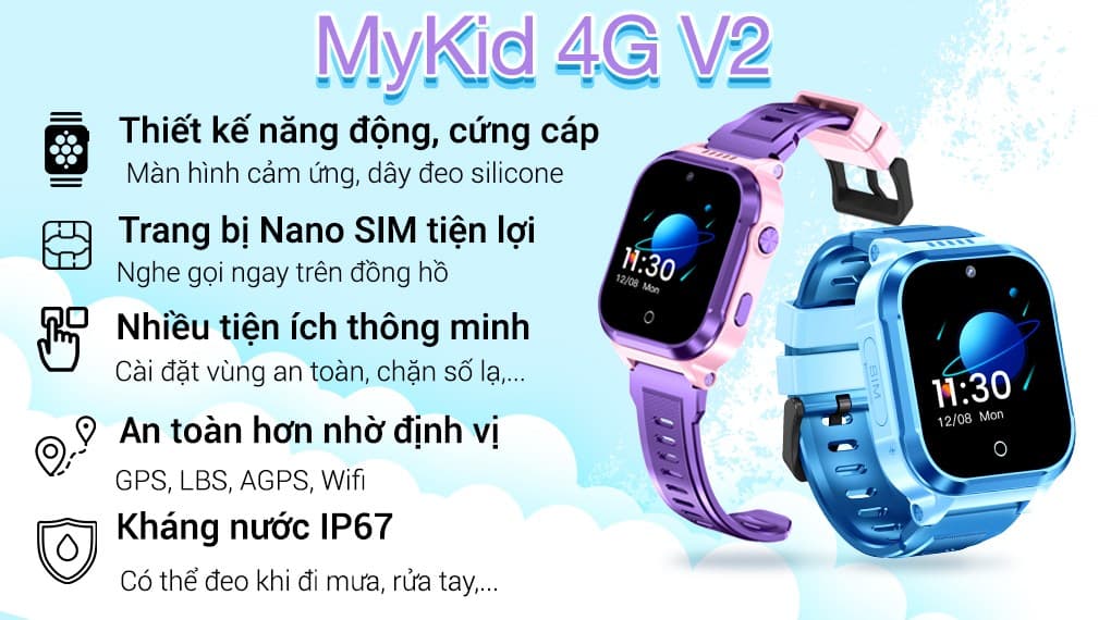 Ảnh Đồng hồ định vị trẻ em MyKid 4G V2