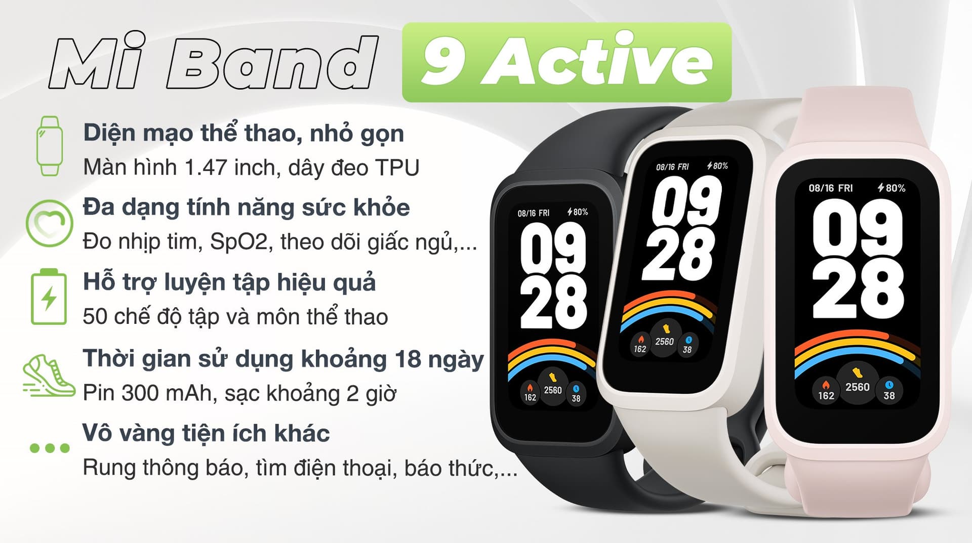Ảnh Vòng đeo tay thông minh Mi Band 9 Active