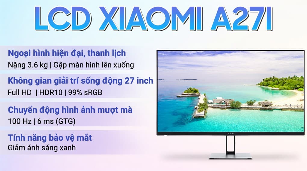 Ảnh Màn hình Xiaomi A27i 27 inch FHD/IPS/100Hz/6ms/HDMI (ELA5345EU)