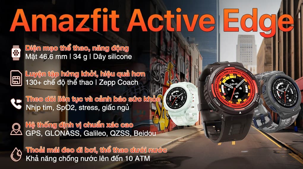 Ảnh Đồng hồ thông minh Amazfit Active Edge 46.6mm