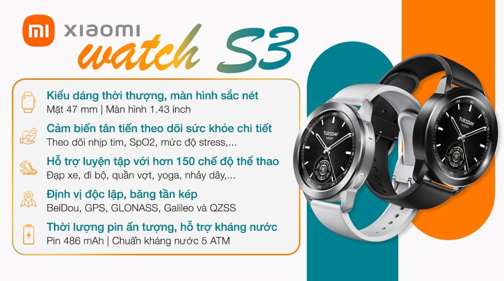 Ảnh Đồng hồ thông minh Xiaomi Watch S3 47mm