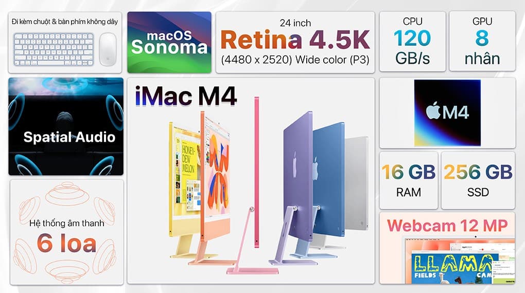 Ảnh iMac 24 inch M4 16GB/256GB