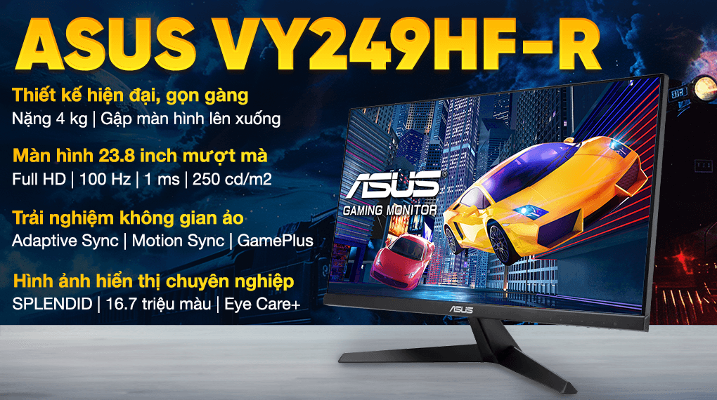 Ảnh Màn hình Asus VY249HF-R 23.8 inch FHD/IPS/100Hz/1ms/HDMI