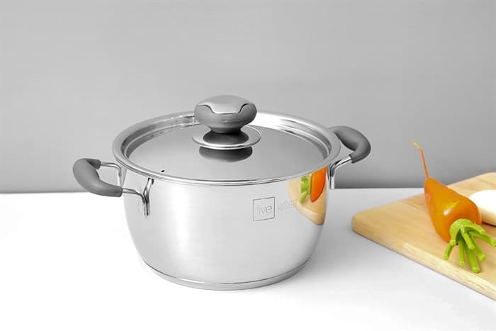 Ảnh Nồi inox 3 đáy nắp inox 20 cm Fivestar N20-3DC