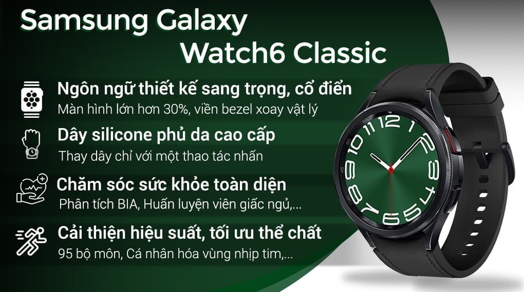 Ảnh Đồng hồ thông minh Samsung Galaxy Watch6 Classic 43mm