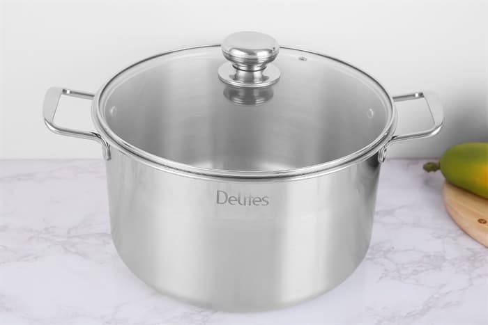 Ảnh Nồi inox nắp kính 28 cm Delites NR004-28