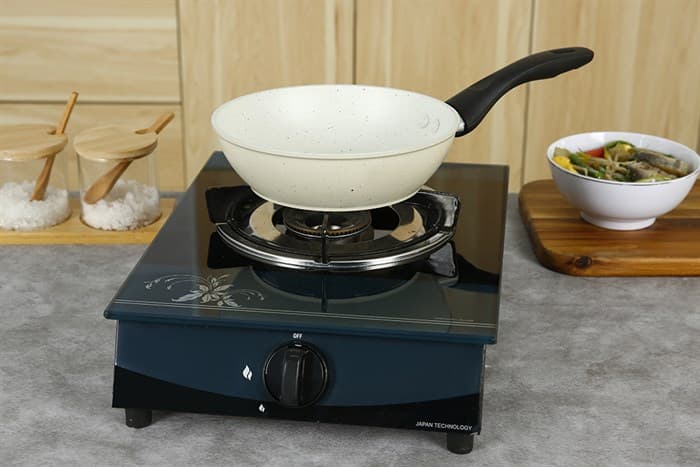 Ảnh Chảo nhôm sâu chống dính vân đá đáy từ 20 cm Green Cook GCP226-20IH