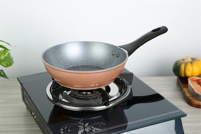 Ảnh Chảo nhôm chống dính vân đá đáy từ 20 cm Green Cook GCP221-20IH