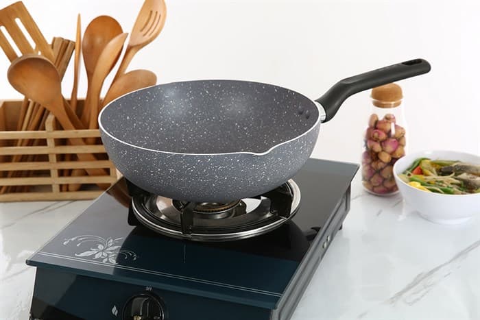Ảnh Chảo nhôm sâu chống dính vân đá 26 cm Tefal Natura B2266595