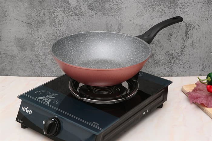 Ảnh Chảo nhôm sâu chống dính vân đá đáy từ 28 cm Happycook Aura AWP-28IH