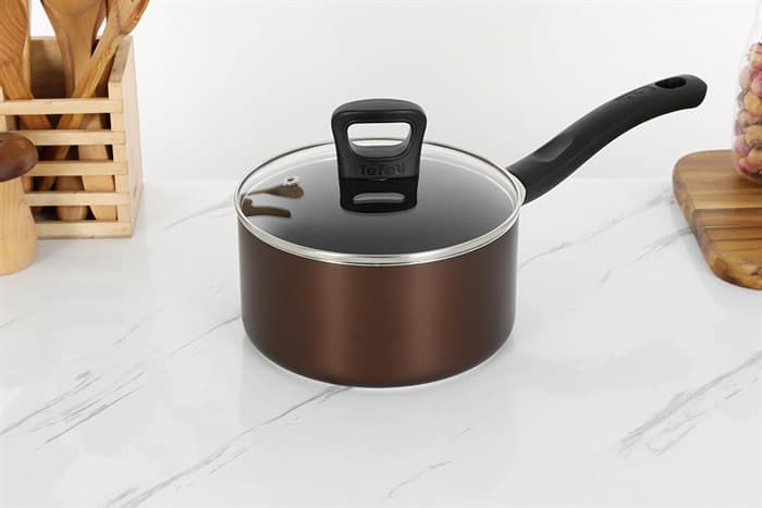 Ảnh Quánh nhôm chống dính nắp kính 18 cm Tefal Day By Day G1432305