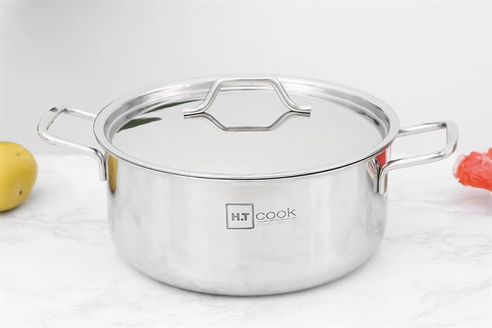Ảnh Nồi inox nắp inox 24 cm HT Cook N24-1DHT
