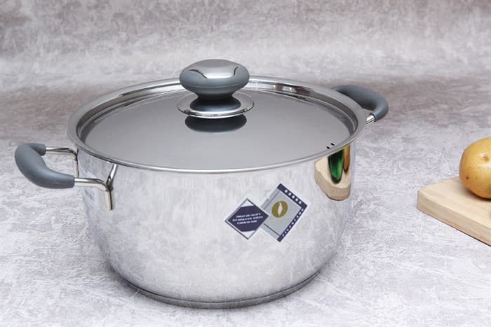 Ảnh Nồi inox 3 đáy nắp inox 24 cm Fivestar N24-3DC