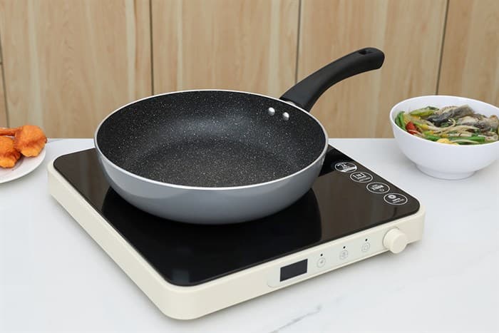 Ảnh Chảo nhôm chống dính vân đá đáy từ 24 cm Elmich Colosseum Y1 EL-3719 Xám