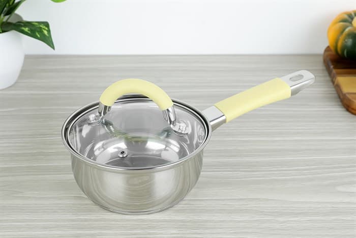 Ảnh Quánh inox 3 đáy nắp kính 14 cm Delites CW-S001N