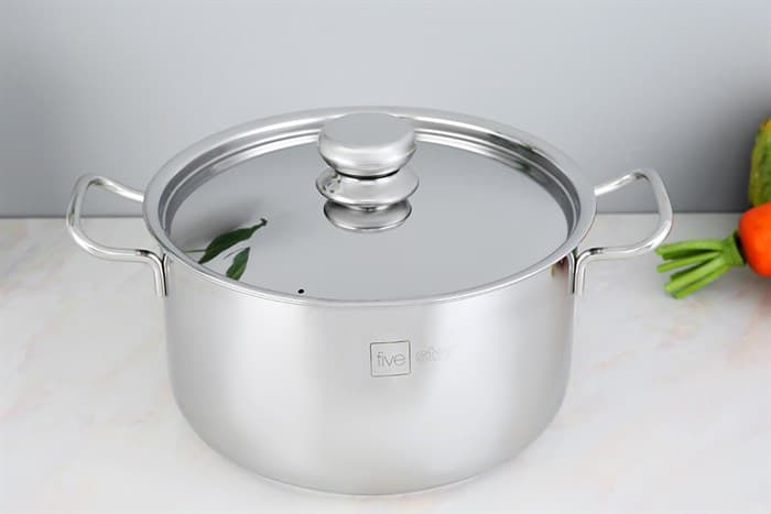 Ảnh Nồi inox 3 đáy nắp inox 24 cm Fivestar FSN24-SW