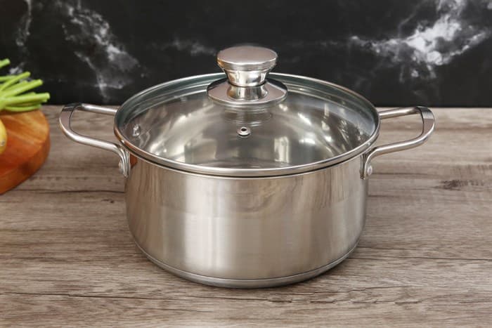 Ảnh Nồi inox 3 đáy nắp kiếng 20 cm Smartcook SM2401MN
