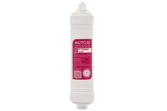 Ảnh Lõi lọc thô Mutosi số 3 PP 1 micron 10 inch thay nhanh