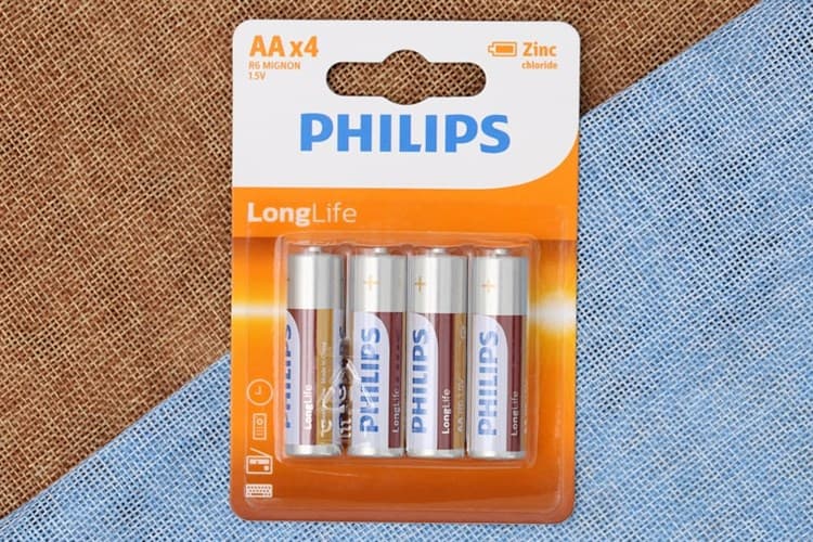 Ảnh Pin AA 4 viên Zinc Carbon Philips R6L4B