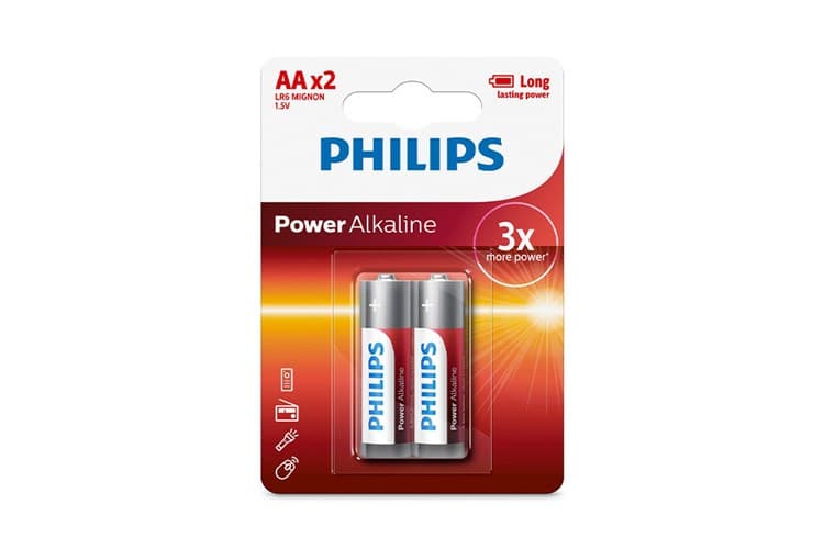Ảnh Pin AA 2 viên Alkaline Philips LR6P2B
