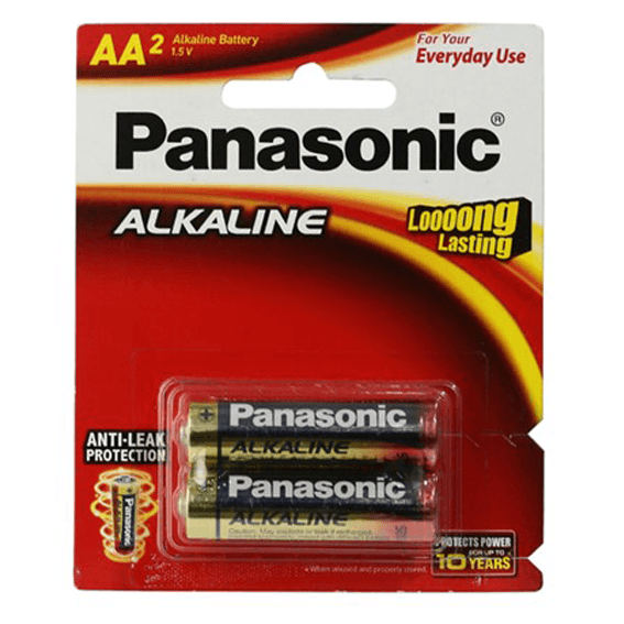 Ảnh Pin AA 2 viên Alkaline Panasonic LR6T-2B-V
