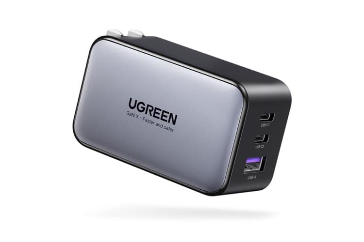 Ảnh Adapter Sạc 3 cổng USB Type C PD QC3.0 GaN 65W Ugreen Nexode 10334