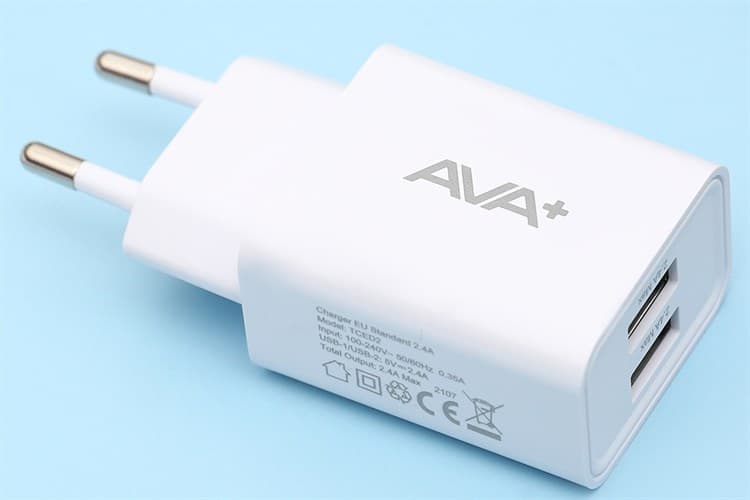 Ảnh Adapter Sạc USB 12W AVA+ TCED2