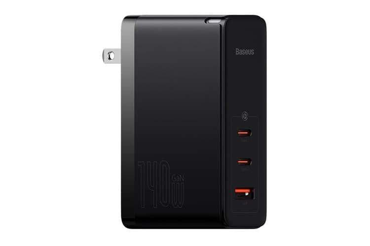 Ảnh Bộ Adapter Sạc 3 cổng GaN5 Pro Fast 140W kèm Cáp Type C - Type C Baseus CCGAN140CS